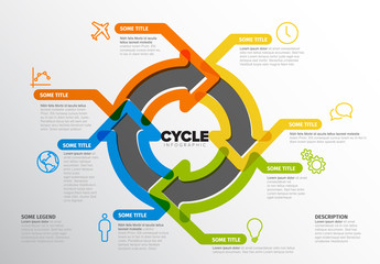 Vector Infographic report template