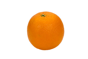 ripe orange on a white background