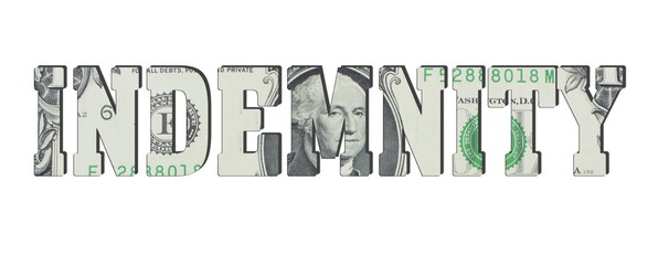 indemnity. American dollar banknotes. Background with money