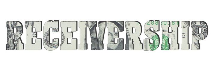 receivership. American dollar banknotes. Background with money - obrazy, fototapety, plakaty