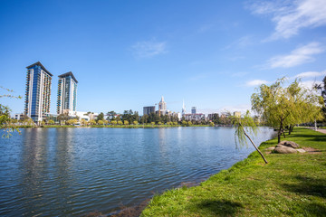 Panorama picture of the Nurigeli lake in Batumi