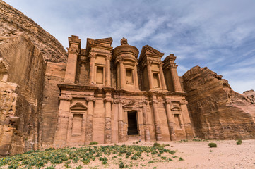 Petra site Monastery under the sun