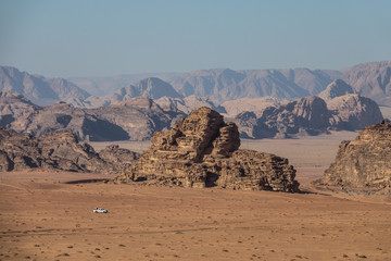 Rocks in Wadi Rum desert