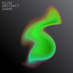 Abstract glow plasma shape