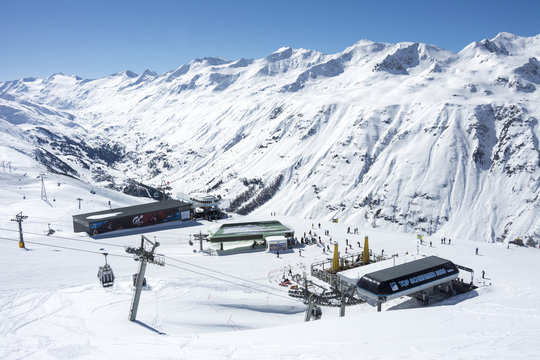 skipiste in obergurgl