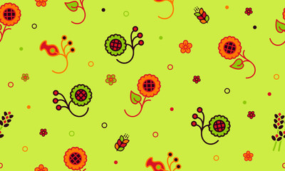 Beautiful seamless  floral pattern