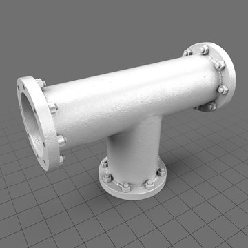 3-way industrial pipe