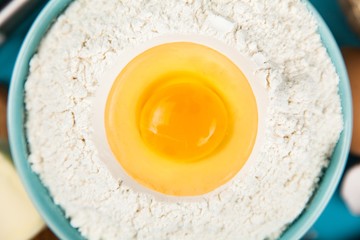 Basic baking ingredients