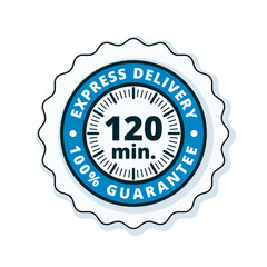 120 minutes Express Delivery illustration