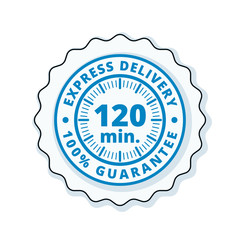 120 minutes Express Delivery illustration