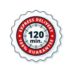 120 minutes Express Delivery illustration