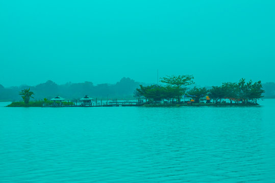 Tilok Aram temple in Kwan Phayao lake