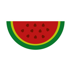fresh watermelon fruit healthy food vector illustration design