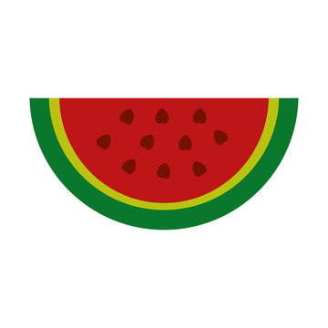 fresh watermelon fruit healthy food vector illustration design