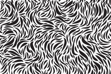 Abstract line seamless pattern. fur style textured wallpaper