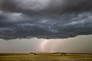 Fototapeta na wymiar Prairie Storm Saskatchewan