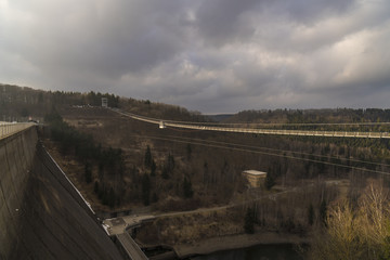 At the Rappbode Dam ( Rappbode-Talsperre ) in Elbingerode / Harz mountains Germany