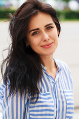 Portrait of beautiful young woman