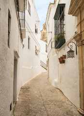 Street in Arcos de la Frontera near Cadiz Spain