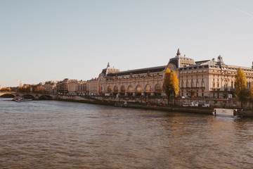 Fototapeta na wymiar view of musee d'Orsay from across the Seine, Paris