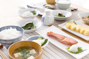 Fototapeta na wymiar Japanese breakfast