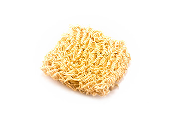 instant noodle On a white background