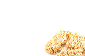 instant noodle On a white background