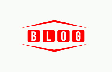 BLOG Letter Word Icon Logo Vector Typography