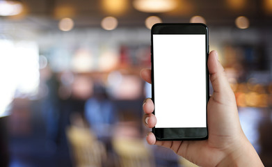 Close up man hands using smart phone Technology and phone technology trends