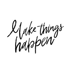 Vector letering poster