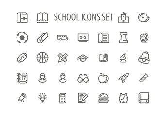 Back To School Icons Set
