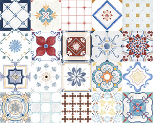 Illustration of a tiled pattern