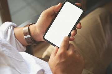 Smartphone in a man hand