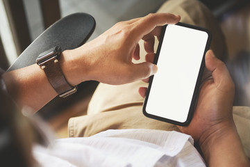 Smartphone in a man hand