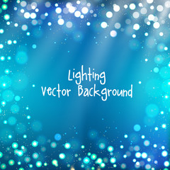 Abstract background with twinkling stars vintage and bokeh. Vector illustration.