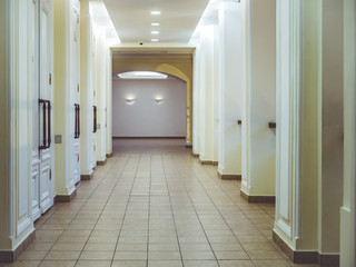 empty corridor tunnel interior