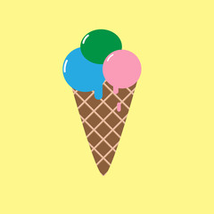 ice cream vector  for summer - 199073945