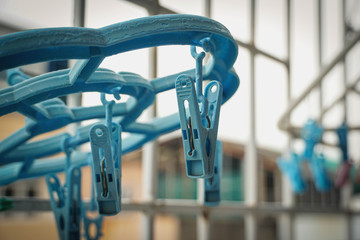 Hanging dry clothes