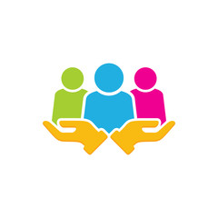 Care Group Logo Icon Design