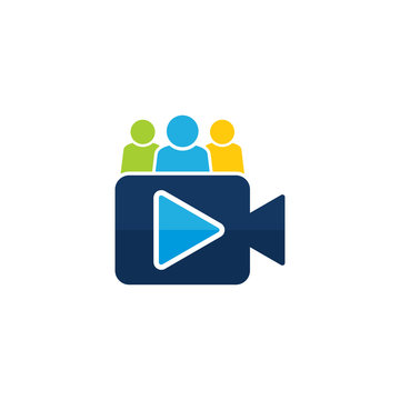 Video Group Logo Icon Design