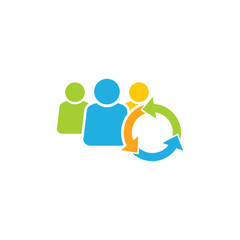 Recycle Group Logo Icon Design