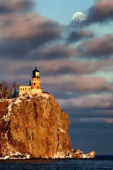 Split Rock Lighthouse on the North Shore of Lake Superior, Minnesota - 199076303