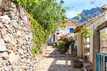 Alleyway in the small town El Guro in the Valle Gran Rey on La Gomera