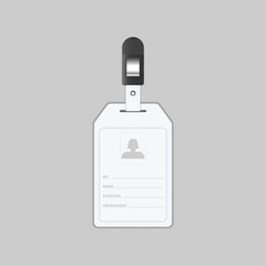 Employees identification card, Tag name, Vector, Illustration