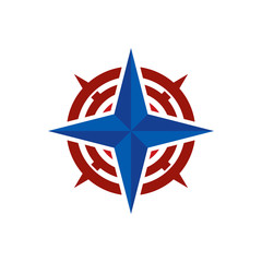 Target Compass Logo Icon Design