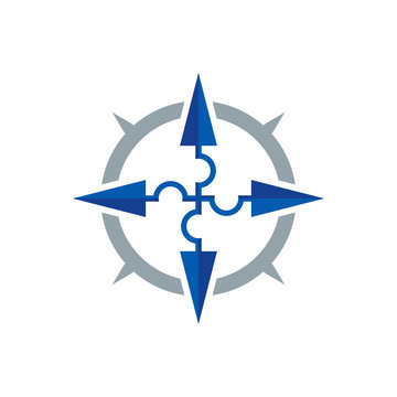 Arrow Compass Logo Icon Design