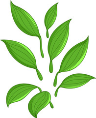 cute philo sunset leaf cartoon 