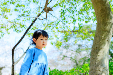 かわいい子供 アウトドア