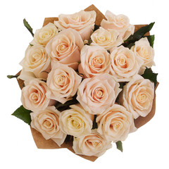 Bouquet of cream roses