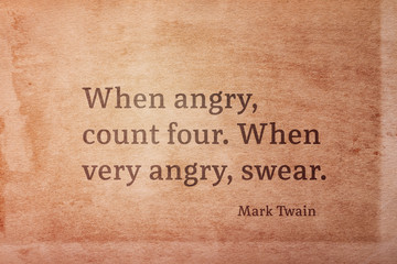 very angry Twain